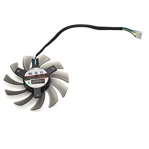 Ventilador de gráficosVentiladores de Tarjetas gráficas, FD7010H12S Ventilador Enfriador de 75 mm Fit for ASUS MSI Radeon Sapphire 6930 7850 GTX 550750770 Ti HD 7870(Color:A 1Pcs)