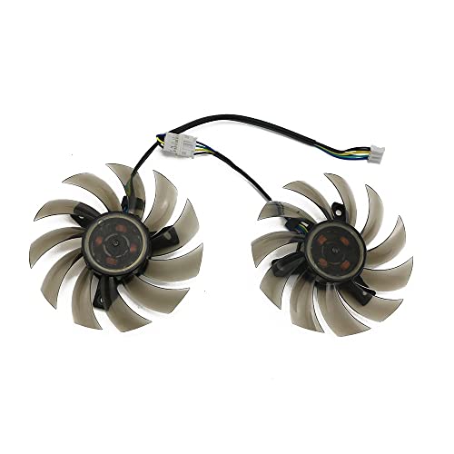 Ventilador de gráficosVentiladores de Tarjetas gráficas, T128010SH 75MM Ventilador más Fresco Fit for ASUS MSI GTX 1050 TI Radeon Sapphire 6930 7850 GTX 550750770 Ti HD 7870(Color:1pcs)