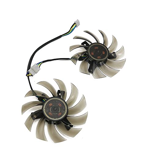 Ventilador de gráficosVentiladores de Tarjetas gráficas, T128010SH 75MM Ventilador más Fresco Fit for ASUS MSI GTX 1050 TI Radeon Sapphire 6930 7850 GTX 550750770 Ti HD 7870(Color:1pcs)