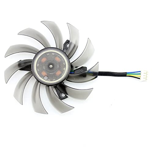 Ventiladores de Tarjetas gráficas, T128010SH 75MM Ventilador más Fresco Fit for ASUS MSI GTX 1050 TI Radeon Sapphire 6930 7850 GTX 550750770 Ti HD 7870(Color:1pcs)