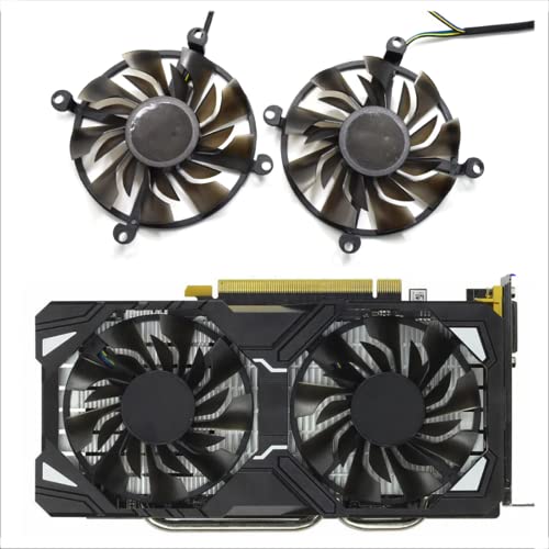 Ventiladores gráficos, cojinete de manga de ventilador de refrigeración de 85 mm y 4 pines, Fit for ventiladores enfriadores de tarjetas gráficas de video Zotac GTX1060 HA Geforce GTX 1060 6GD5 GTX