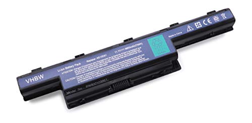 vhbw Li-Ion batería 6600mAh (11.1V) para Notebook Packard Bell EasyNote TM87, TM89, TM94, TM98, TS11-HR y AS10D31, 31CR19/652, BT.00603.11.