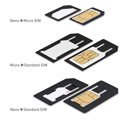 Wicked Chili Dual Sim Punch y juego de adaptadores de tarjeta Sim 4 en 1 Sim Punch Punch Hole Punch (Nano, Micro, Standard, Eject Pin) para teléfonos móviles, teléfonos inteligentes y tabletas