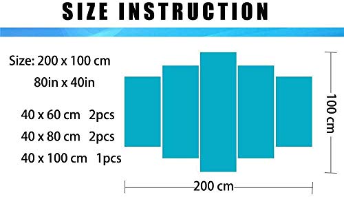 wodclockyui 5 Piezas Cuadro de Lienzo - Command and Conquer Remake Pintura 5 Impresiones de imágenes Decoración de Pared para el hogar Pinturas y Carteles de Arte HD 200cmx100cm Sin Marco