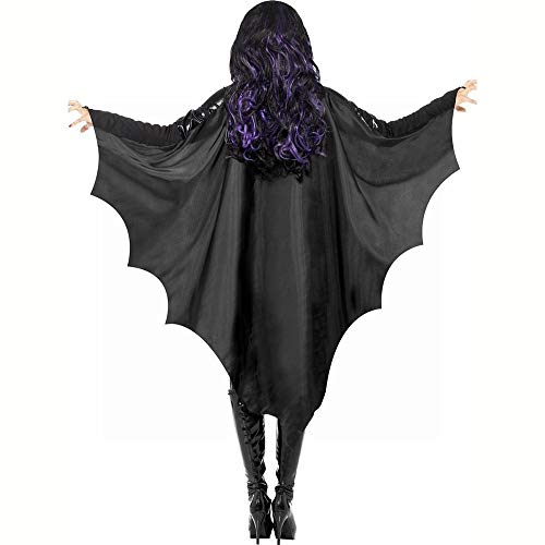 XXF Murciélagos de Terror de Halloween Europeo Y Americano Traje de Cosplay de una Pieza de Fiesta de Rendimiento,Negro,SG