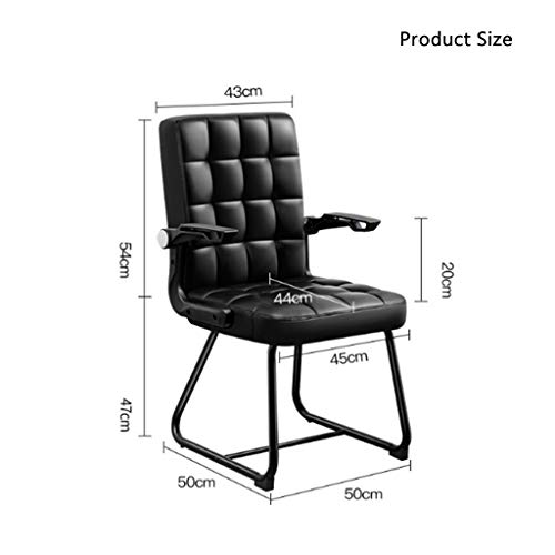 XY&CF Ergonómica Silla de Oficina Silla de Escritorio, Cuero de la PU Ejecutivo Silla de la computadora Respaldo Alto for Adultos Hombres de Las Mujeres, Blanca