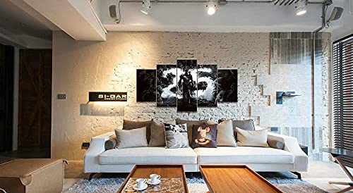 YUANJUN Pegatinas De Pared 5 Unidades Lienzo Pintura Lienzo Cuadro Pintura Habitación Decoración Impresión Cartel Arte De La Pared Juego Doom Eterna