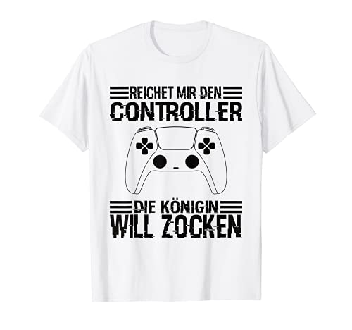 Zocken Reichet mir den Controller König PS5 Consola Gamer Camiseta