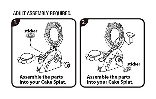 Zuru 6401 Cake Splat, Juego Familiar y de Fiesta para Grandes y pequeños, para Jugar Solo o con Amigos, Juego con Efecto Sorpresa, Nata no incluida