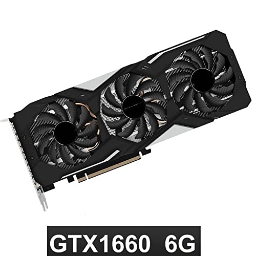 ZXCVBNM Tarjeta gráfica juegosFit for Tarjeta de Video Gigabyte GTX 1660 6G 192Bit Gddr5 Nvidia Geforce Placas gráficas no GTX 1080 1060 1650 2060 1050 Ti Gpu