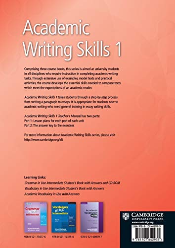 Academic Writing Skills 1 Teacher's Manual