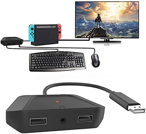 Adaptador ratón y Teclado para Switch, PS3, PS4, Xbox One / Series X Keyboard Mouse Adapter