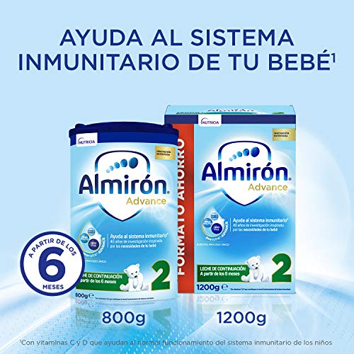 Almirón Advance 2 Leche de Continuación en Polvo, desde los 6 Meses, 800g