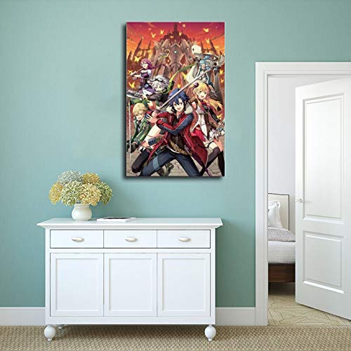 Anime Podter The Legend of Heroes Trails of Cold Steel 54 Póster de lona para decoración de dormitorio, paisaje, oficina, habitación, regalo, 30 x 45 cm, estilo unframe-1