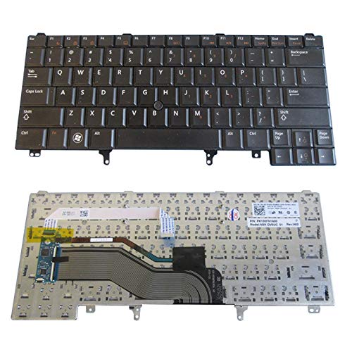 ANLV Versión de EE.UU. Teclado portátil para Dell Latitude E6320 E6230 E5420 E6330 E6440 E6430 - Negro, Ordenadores portátiles