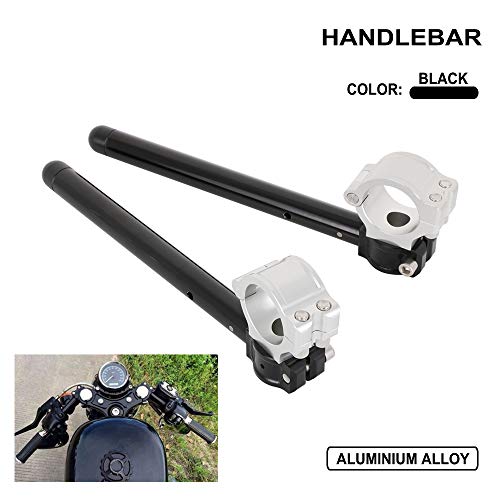 AnXin 36mm 7/8 "motocicleta clip manillar manillar barras CNC horquilla tubo reemplazable ajuste para Kawasaki H1 Z1 EL EX KL KLX KXT EN KH KZ Cafe Racer Clip en moto regular