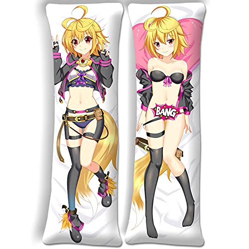 ARRISLIFE Kairisei Million Arthur Touzoku Arthur Body Pillow with Cover Included Funda de Almohada Cover 150x50cm(59inx19.6in) Peach Skin