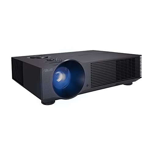 ASUS H1 - Proyector LED Full HD (3000 lúmenes, 120 Hz, 1280 x 1080, 125% Rec. 709, 125% sRGB, Altavoces 10W, VGA y HDMI, Compatible con FHD@120Hz en PS5 y Xbox X/S, Color Negro