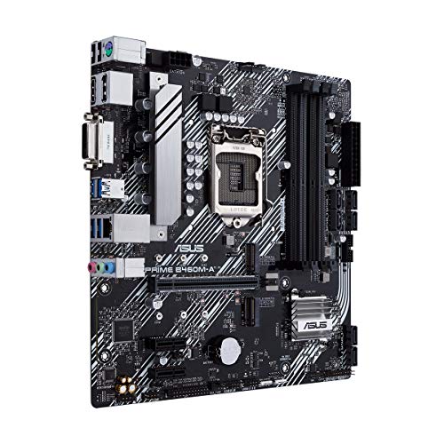 ASUS Prime B460M-A - Placa Base mATX Intel de 10a Gen LGA 1200, Dual M.2, DDR4 2933 MHz, LAN 1Gb, HDMI, DP, USB 3.2 Gen 1, soporta Intel Optane y Cabezal Aura Sync RGB