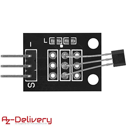 AZDelivery 5 x KY-003 Transistor Digital con Sensor de Efecto Hall Compatible con Arduino con E-Book Incluido!