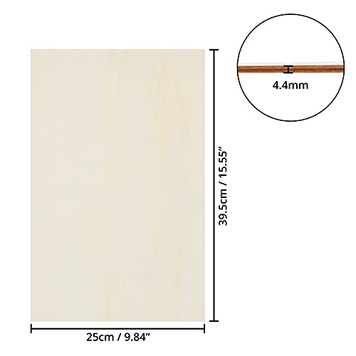 Belle Vous Tablero Madera de Pino 4,4 mm (Pack de 4) 25 x 39,5 cm Maderas para Bricolaje Sin Acabado Proyectos Placas y Carteles – Para Corte Láser, Pintar, Modelado, Calado, Grabado y Pirograbado