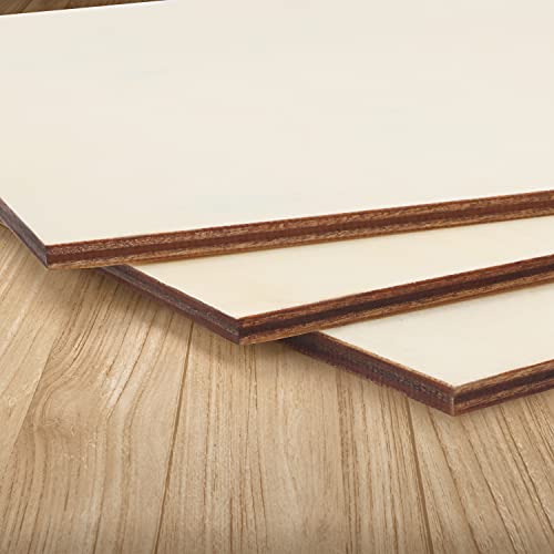 Belle Vous Tablero Madera de Pino 4,4 mm (Pack de 4) 25 x 39,5 cm Maderas para Bricolaje Sin Acabado Proyectos Placas y Carteles – Para Corte Láser, Pintar, Modelado, Calado, Grabado y Pirograbado