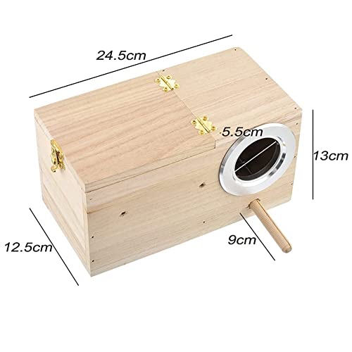 Birds Nest Bird Cage Natural Wood Breeding Box Bird Warm House Outdoor Decorative Hanging Parrot Nest Houses Pet Bedroom