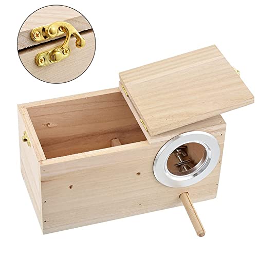 Birds Nest Bird Cage Natural Wood Breeding Box Bird Warm House Outdoor Decorative Hanging Parrot Nest Houses Pet Bedroom