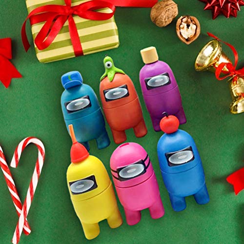 CaCaCook Among Us juguete,12 piezas Mini figuras de juego lindas colección de juguetes, muñecas extraíbles decoraciones de escritorio regalos para fanáticos de juegos chico adulto