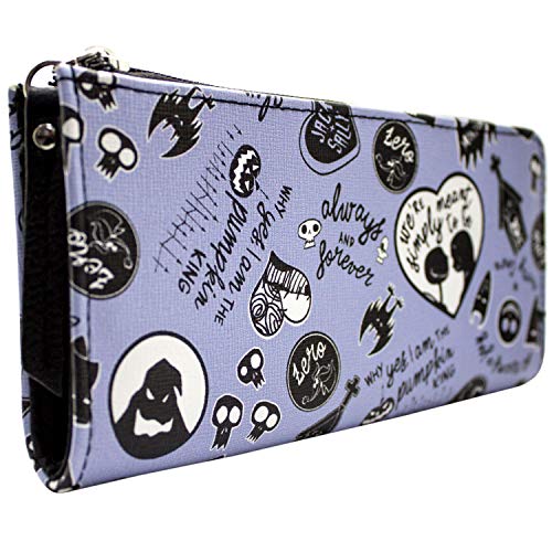 Cartera de Nightmare Before Christmas Jack y Sally Siempre Lila