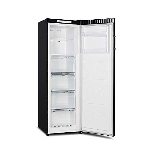 CHiQ CSD206NE4 Congelador vertical con refrigeración por aire 206L, Total No Frost, Color Inox oscuro, Altura 1.70m, Silencioso 43dB, Compresor 12 años de garantía