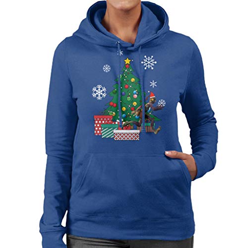 Cloud City 7 Abes Oddysee Around The Christmas Tree Women's Hooded Sweatshirt