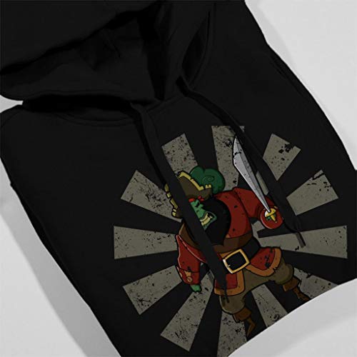 Cloud City 7 LeChuck Retro Japanese Monkey Island Kid's Hooded - Sudadera Negro 5-6 Años