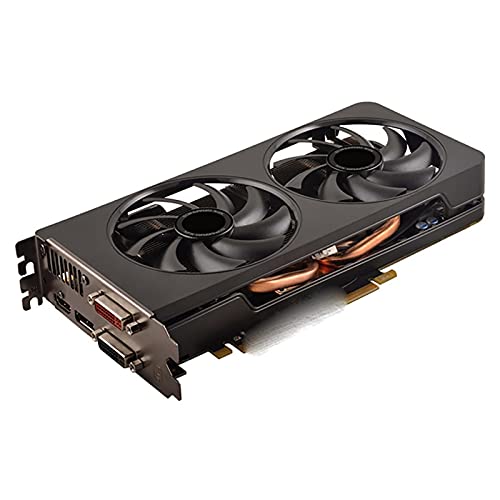 Cobeky Tarjetas de Video aptas para fit for AMD Radeon R9 270X 4GB Tarjetas de Pantalla gráfica GPU Computadora de Escritorio Tablero de Juegos Mapa Tarjeta gráfica para juegosTarjeta Gráfica