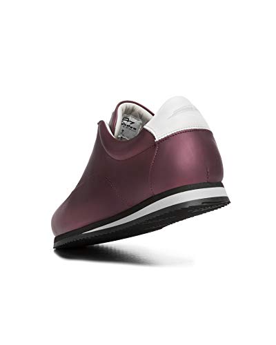 Crashers | Zapatillas Casual de Mujer | Jade Burdeos | Zapato de Piel Ecológico | Plantilla de Gel Extraible | Cómodo | Transpirable | 37 EU