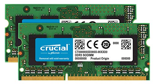 Crucial RAM CT2K8G3S160BM 16 GB (2 x 8 GB) DDR3 1600 MHz CL11 Kit de memoria Mac