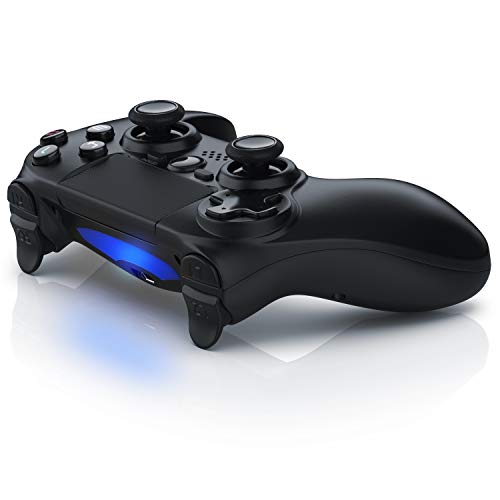 CSL - Gamepad - Controlador inalámbrico para PS5 PS4 PS4 Pro PS4 Slim - Mando Dual Shock - Salida auriculares 3.5 mm - Barra de luz - Touchpad - Botón Home - 3D - Altavoz – Recargable