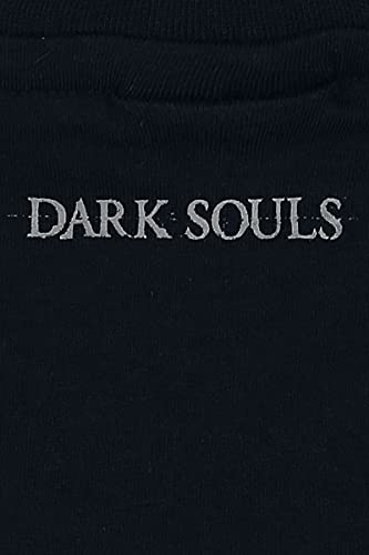 Dark Souls Great Grey Wolf Hombre Camiseta Negro XL, 100% algodón, Regular