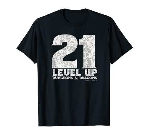 Dungeons & Dragons Birthday Level Up Twenty One Camiseta