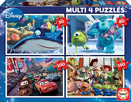 Educa - Pixar Disney Conjunto de Puzzles Progresivos, Multicolor (15615)