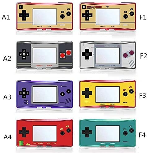 Einuz Etiqueta de la placa frontal de reemplazo para la cubierta frontal de la carcasa de la consola Gameboy Micro GBM (F4)