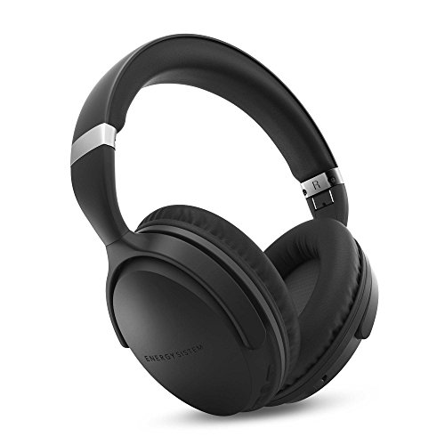 Energy Sistem BT Travel 7 - Auriculares Bluetooth con tecnología Active Noise Cancelling, Color Negro