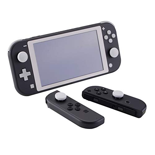 eXtremeRate PlayVital Agarres para el Pulgar para Nintendo Switch Joy-con Lite Tapas de Joysticks Caps Thumb Grips de Silicona Joystick Tapas de Pulgar para Nintendo Switch Lite joycons(Blanco)