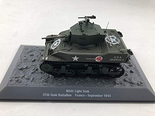 FLOZ TANQUE DE LUZ M5A1 37 TANQUE BATTALION FRANCIA-SEPTIEMBRE 1944 1/43 DIECAST MODELO TANQUE