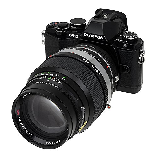 Fotodiox Pro Adaptores de Objetivo, Lentes Bronica ETR (ETRC, ETRS, ETR-C, ETRSi) a Cámara MFT (Micro-4/3, M4/3) Mirrorless (como OM-D E-MountM10, Lumix GH4, & BMPCC)