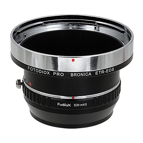 Fotodiox Pro Adaptores de Objetivo, Lentes Bronica ETR (ETRC, ETRS, ETR-C, ETRSi) a Cámara MFT (Micro-4/3, M4/3) Mirrorless (como OM-D E-MountM10, Lumix GH4, & BMPCC)