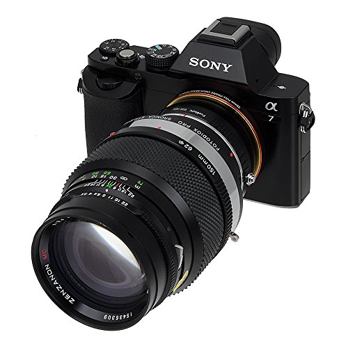 Fotodiox Pro Adaptores de Objetivo, Lentes Bronica ETR (ETRC, ETRS, ETR-C, ETRSi) a Cámara Sony E-Mount Mirrorless - para Cámaras Sony Alpha E-Mount (APS-C & Fotograma Completo como NEX-Mount5, NEX-Mount7, ?7, ?7II)