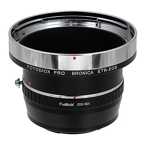 Fotodiox Pro Adaptores de Objetivo, Lentes Bronica ETR (ETRC, ETRS, ETR-C, ETRSi) a Cámara Sony E-Mount Mirrorless - para Cámaras Sony Alpha E-Mount (APS-C & Fotograma Completo como NEX-Mount5, NEX-Mount7, ?7, ?7II)