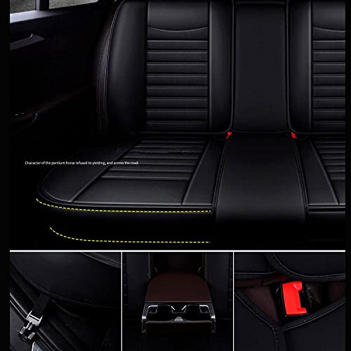 Fundas Asientos Coche De Cuero Para Jaguar XE 2015-2018, Juego De Funda Asiento Para Delantero Trasero Completo Impermeables Protector Cojines Cubiertas De Asiento Accesorios