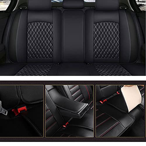 Fundas Asientos Coche De Cuero Para Jaguar XE 2015-2018, Juego De Funda Asiento Para Delantero Trasero Completo Impermeables Protector Cojines Cubiertas De Asiento Accesorios